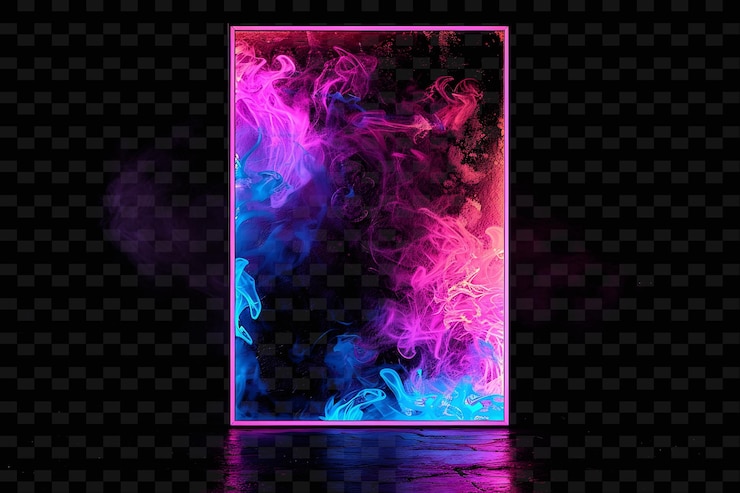 PSD signo de piso líquido reactivo con una tabla rectangular fluido de forma y2k decoración de carteles creativos