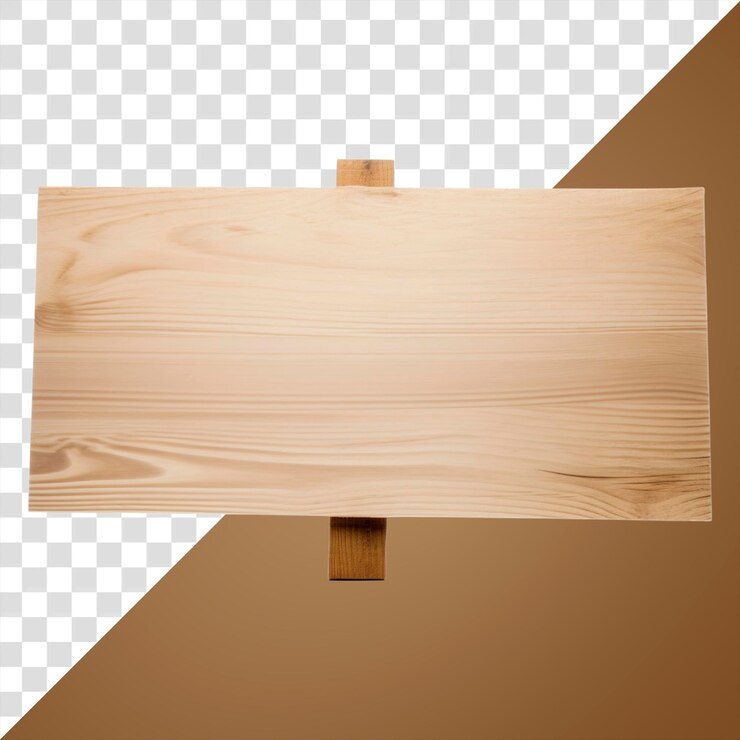 PSD signo de png de madera, contrachapado, fondo blanco, simplicidad