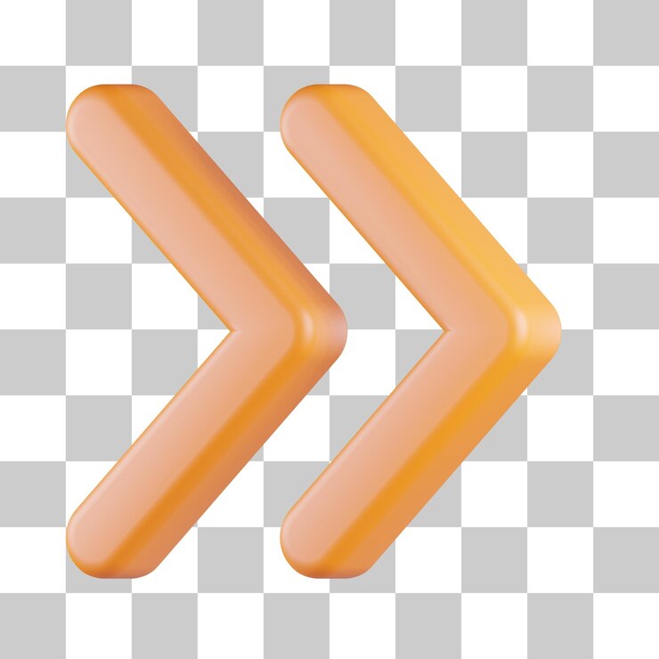 PSD siguiente icono de flecha derecha 3d