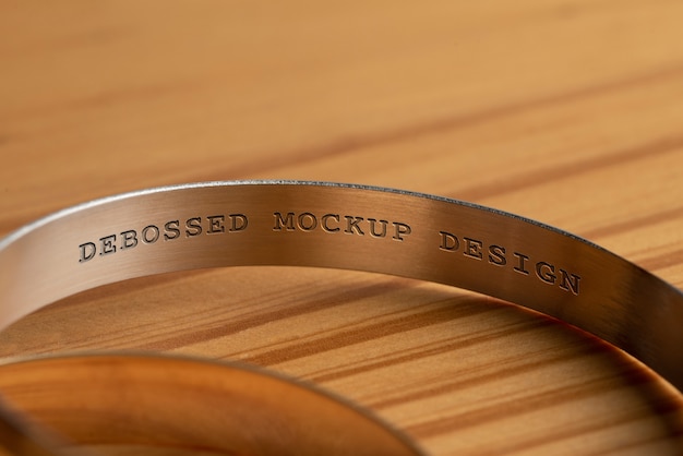 Silberarmband-Inschrift-Attrappe
