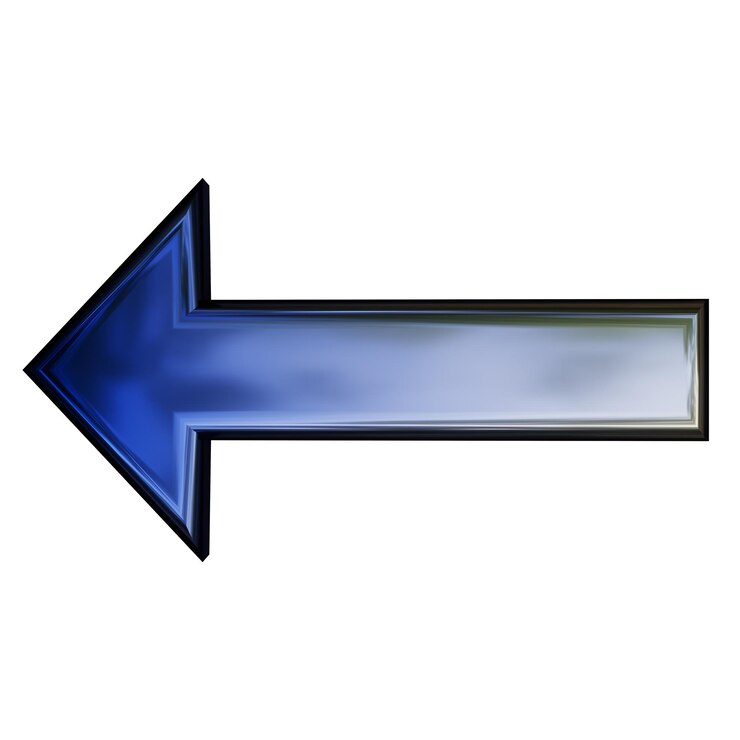 PSD silberfarbiger 3d-pfeil