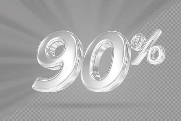 Silberrabatt 90 Rabatt auf 3D-Rendering