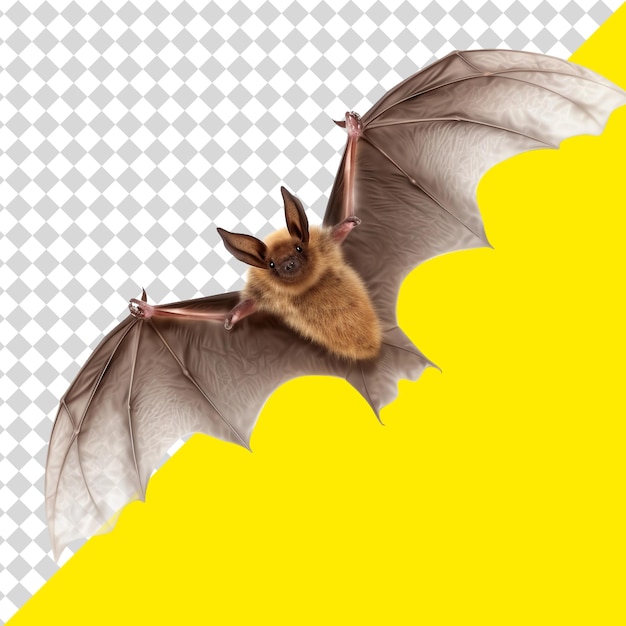 PSD silhouette einer fliegenden fledermaus