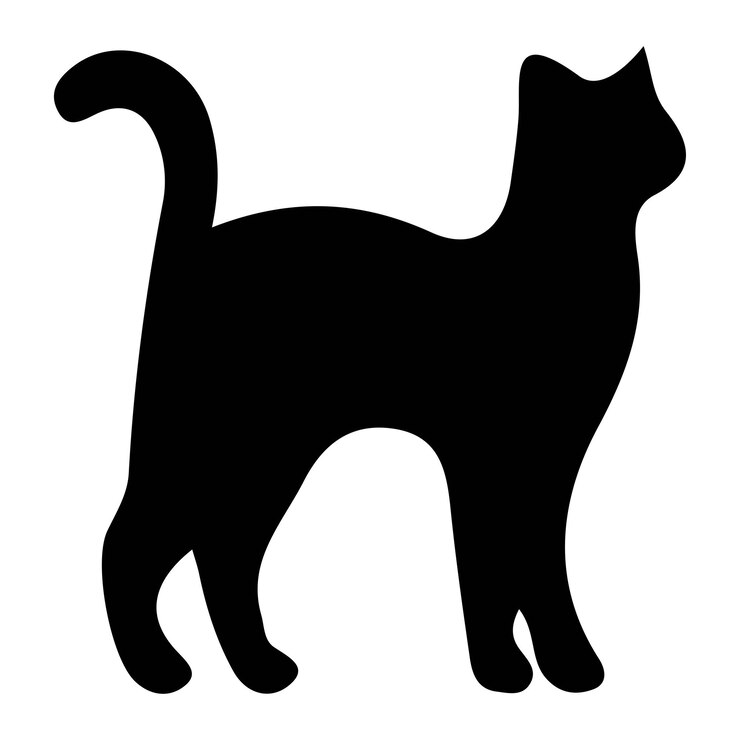PSD silhouette einer katze