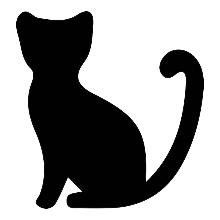 PSD silhouette einer katze