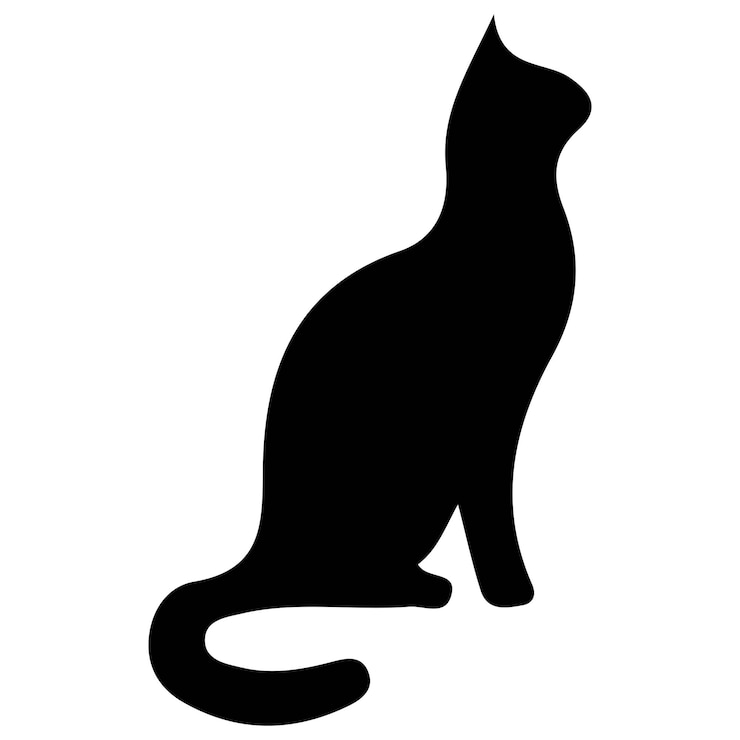 PSD silhouette einer katze