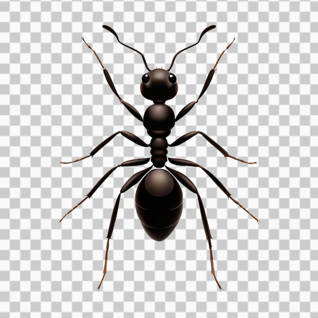 silhouette vector illustration of a termite crawling isolated on a white background