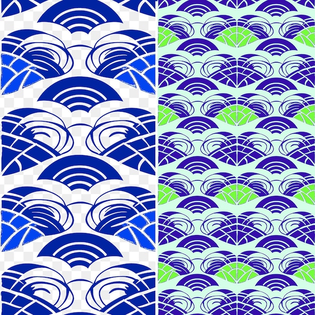 PSD silhueta de peces con escamas dispuestas en un patrón lineal con azulejos de patrón sin costuras día mundial del océano