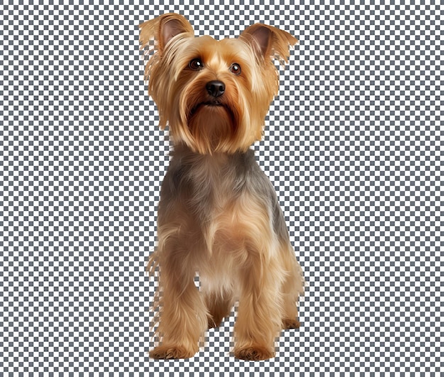 Silky Terrier Cane isolato su sfondo trasparente