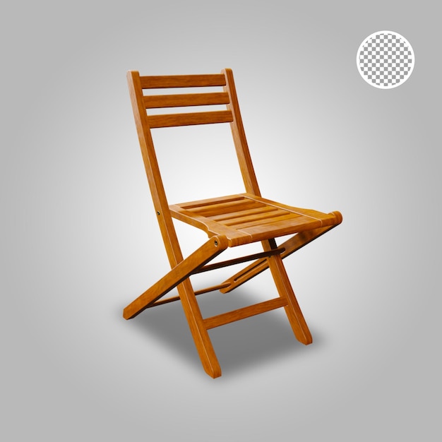 silla 3d render aislado 2