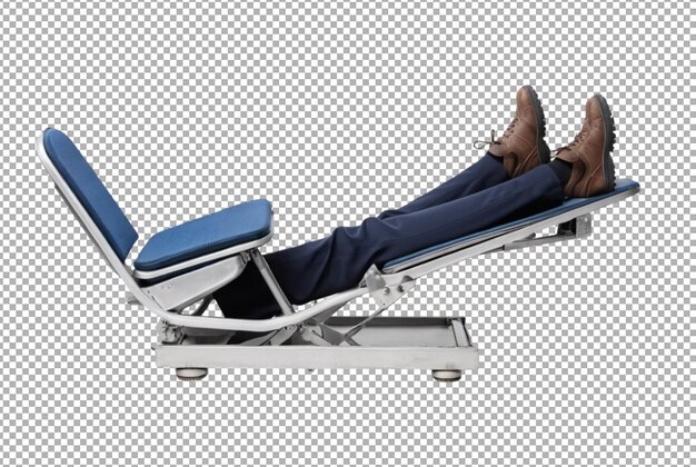Silla ajustable para el reposapiés