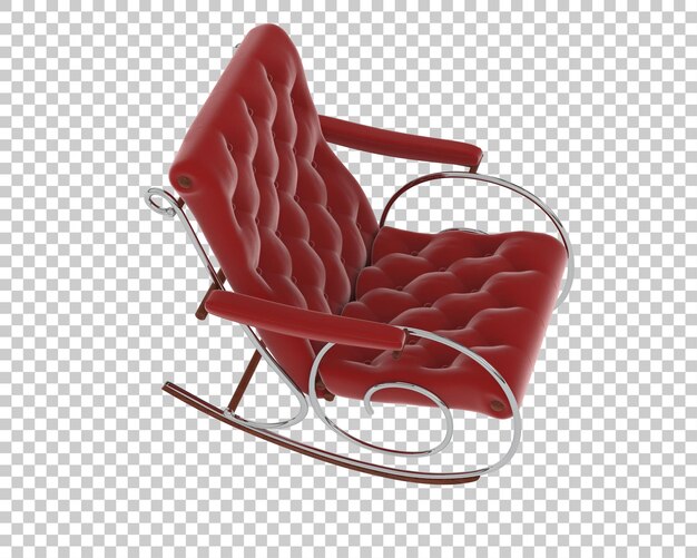 Silla de balanceo de terciopelo rojo