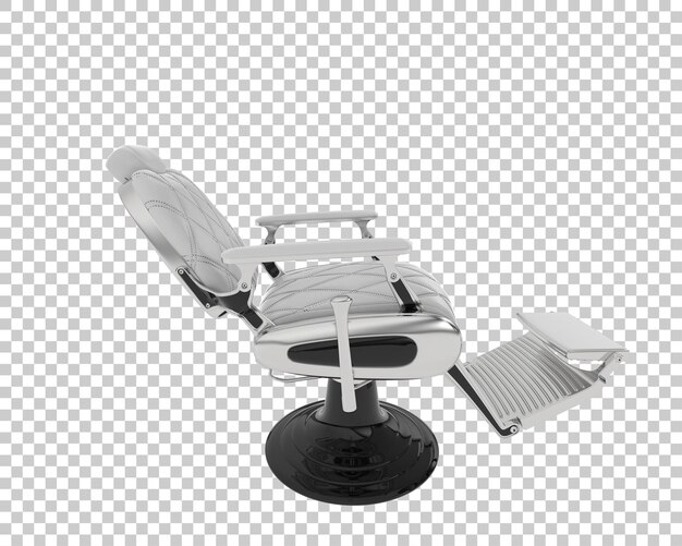 PSD silla de barbería aislada sobre fondo transparente ilustración de renderizado 3d