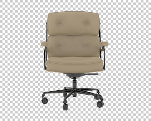 Silla ejecutiva de cuero beige