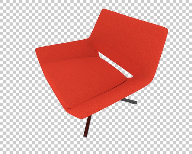 Silla giratoria roja moderna