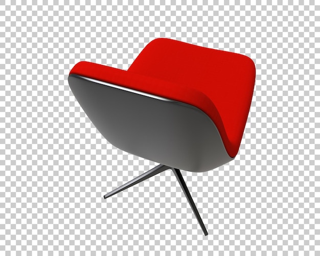 Silla giratoria roja moderna
