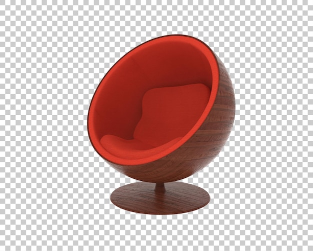 Silla de huevo moderna de mediados de siglo