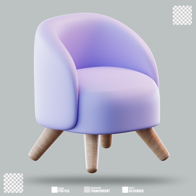 Silla de ilustración 3D 2
