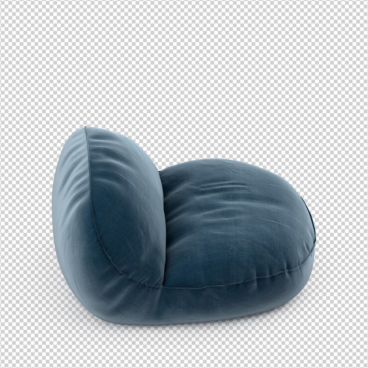 PSD silla isométrica 3d rendering aislado