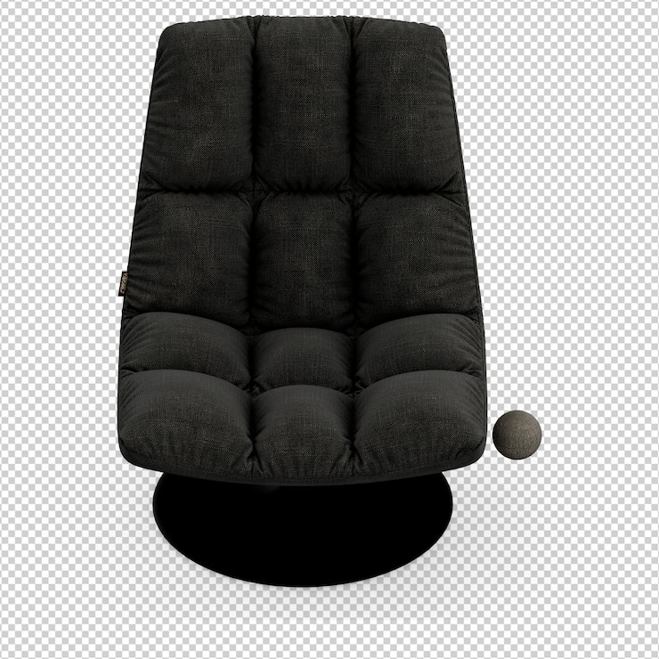PSD silla isométrica 3d rendering aislado