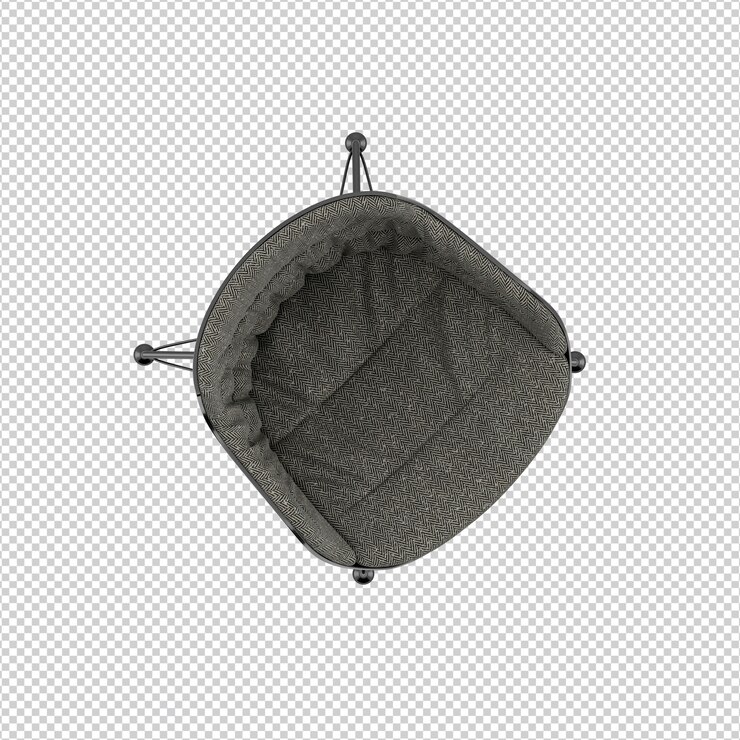 PSD silla isométrica 3d rendering aislado