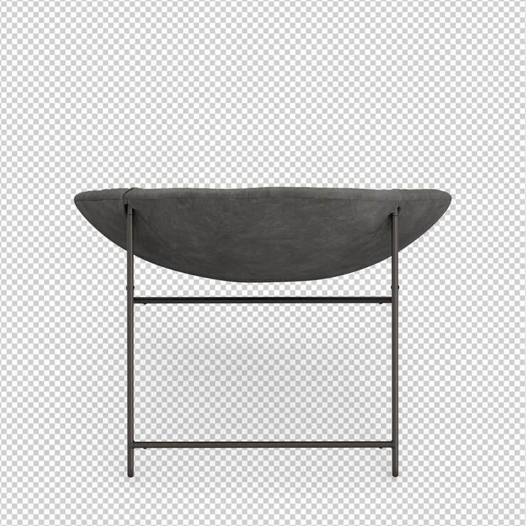 PSD silla isométrica 3d rendering aislado