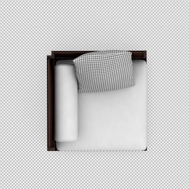 Silla isométrica del pie del taburete 3d