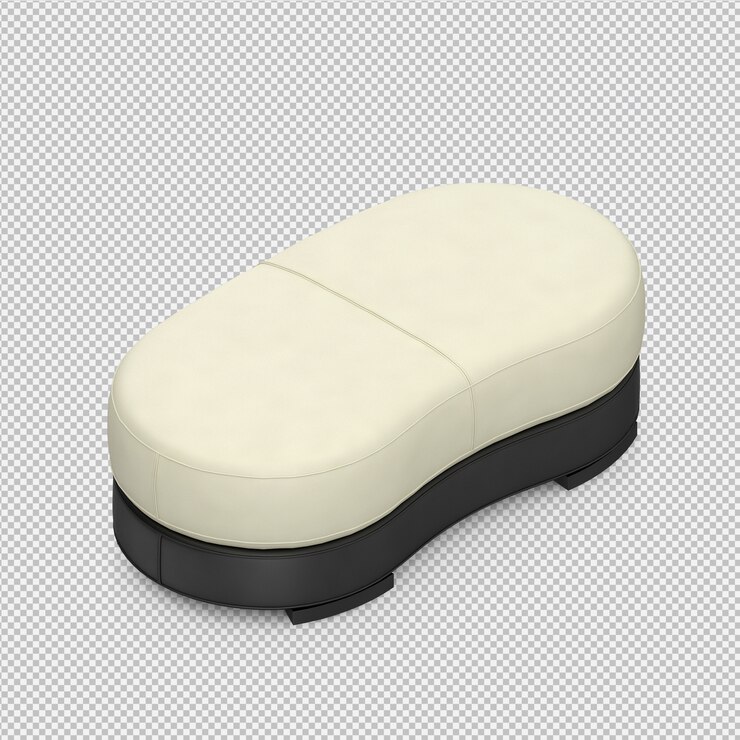 PSD silla isométrica del pie del taburete 3d