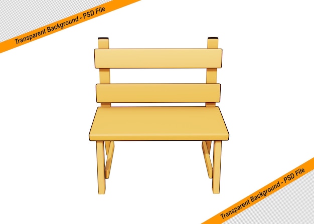 Una silla de madera con las palabras transistor en la parte superior.