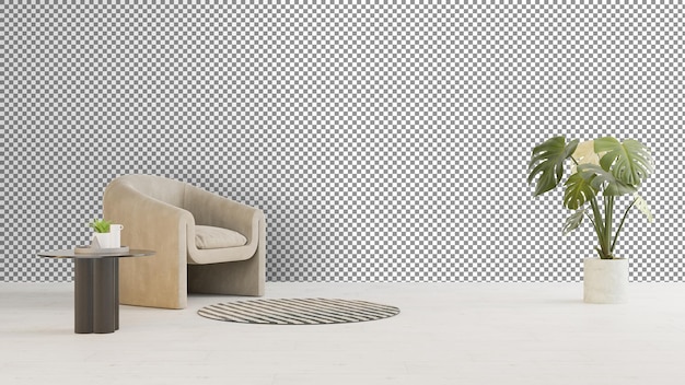 una silla y una mesa en una habitación