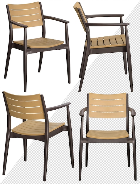Silla moderna de diseño para el hogar o la cafetería Aislada del fondo Elemento interior