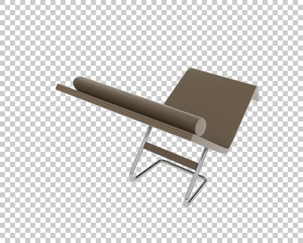 Silla moderna de metal marrón
