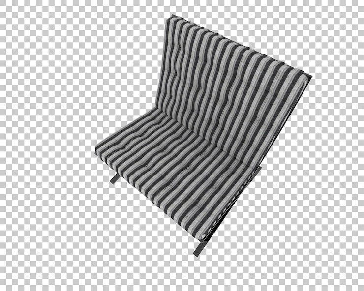 PSD silla moderna con rayas