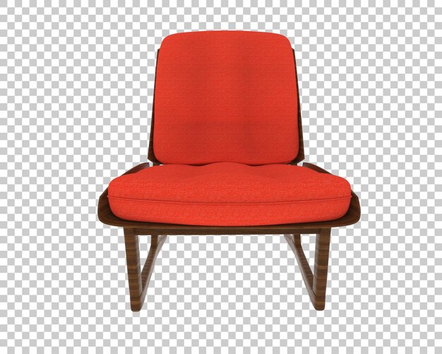 Silla moderna roja de mediados de siglo