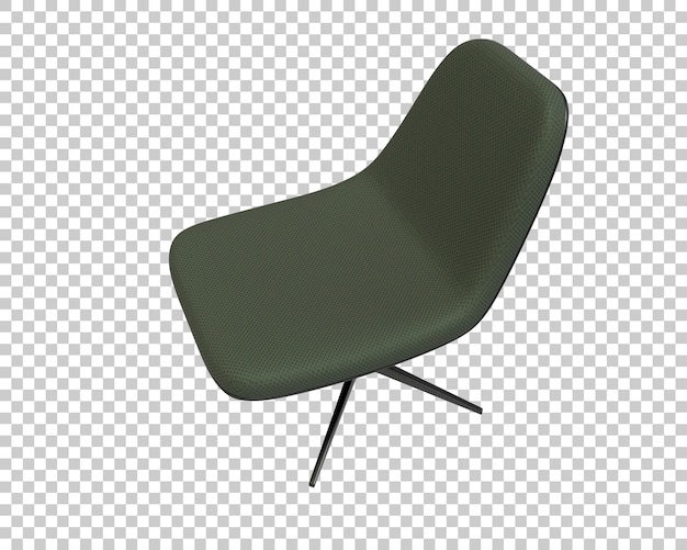Silla moderna tapizada de color verde