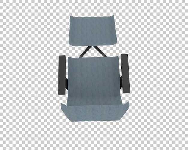 Silla moderna de tela gris