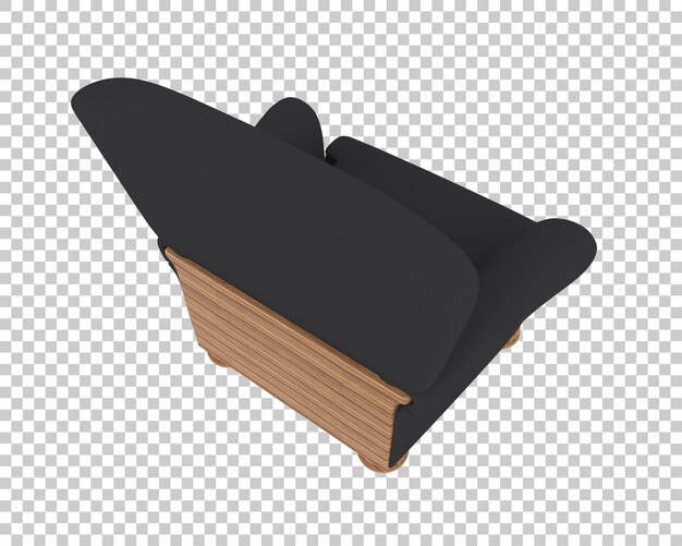 Silla negra moderna con patas de madera