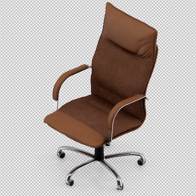 Silla de oficina 3D render aislado