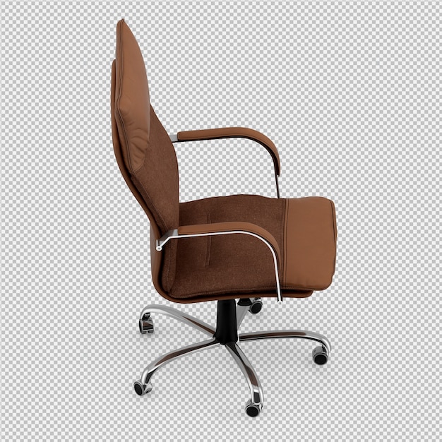 Silla de oficina 3d render aislado