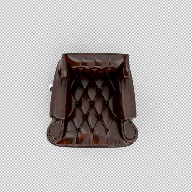Silla de oficina 3D render aislado