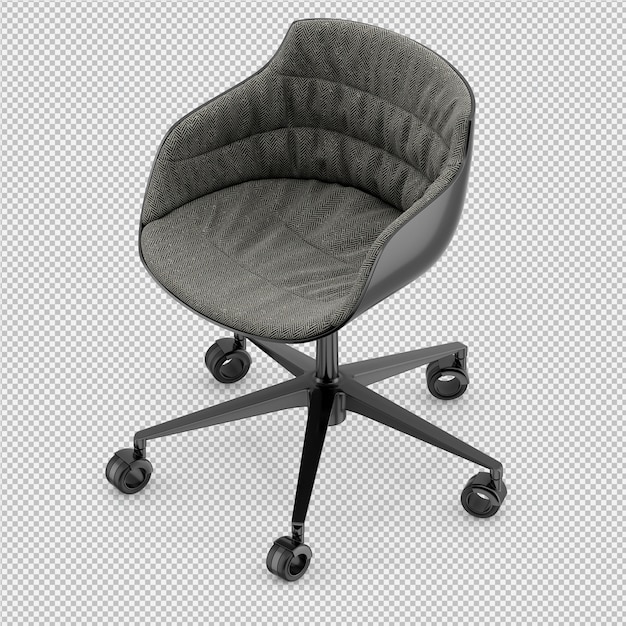 Silla de oficina 3D render aislado