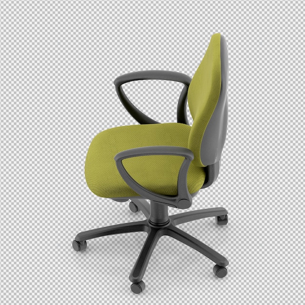 Silla de oficina 3D render aislado