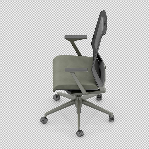 Silla de oficina 3d render aislado