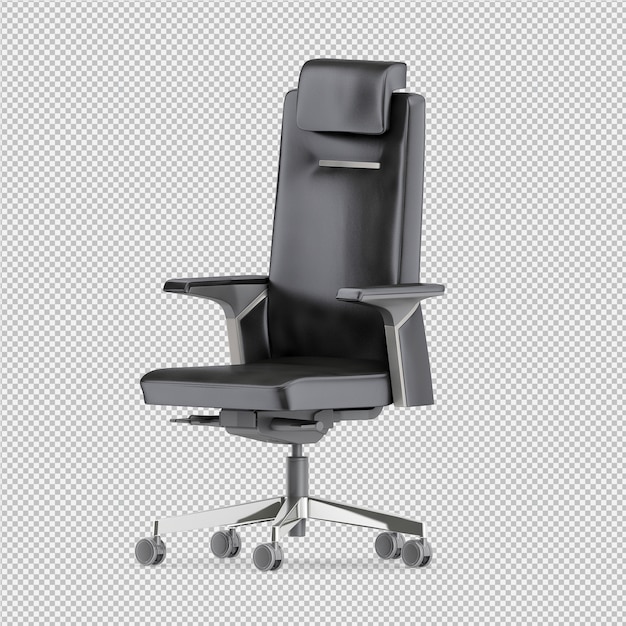 Silla de oficina 3d render aislado