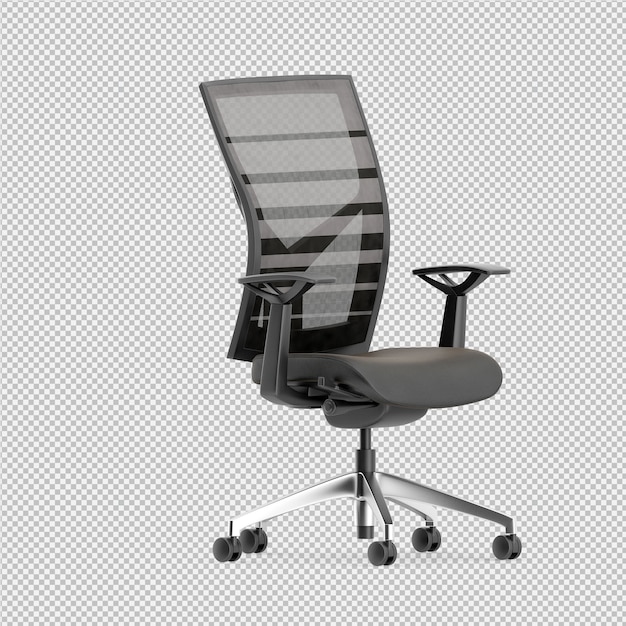 Silla de oficina 3D render aislado