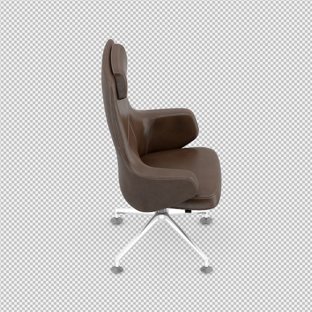 Silla de oficina 3d render aislado