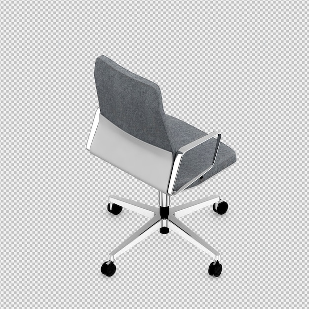 Silla de oficina 3D render aislado
