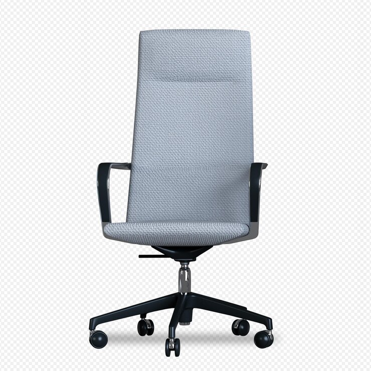 Silla de oficina aislada en renderizado 3d