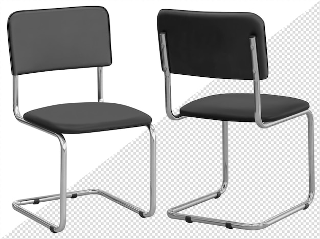 Silla de oficina Elemento interior Aislado del fondo Desde diferentes ángulos