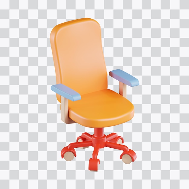 silla de oficina icono 3d